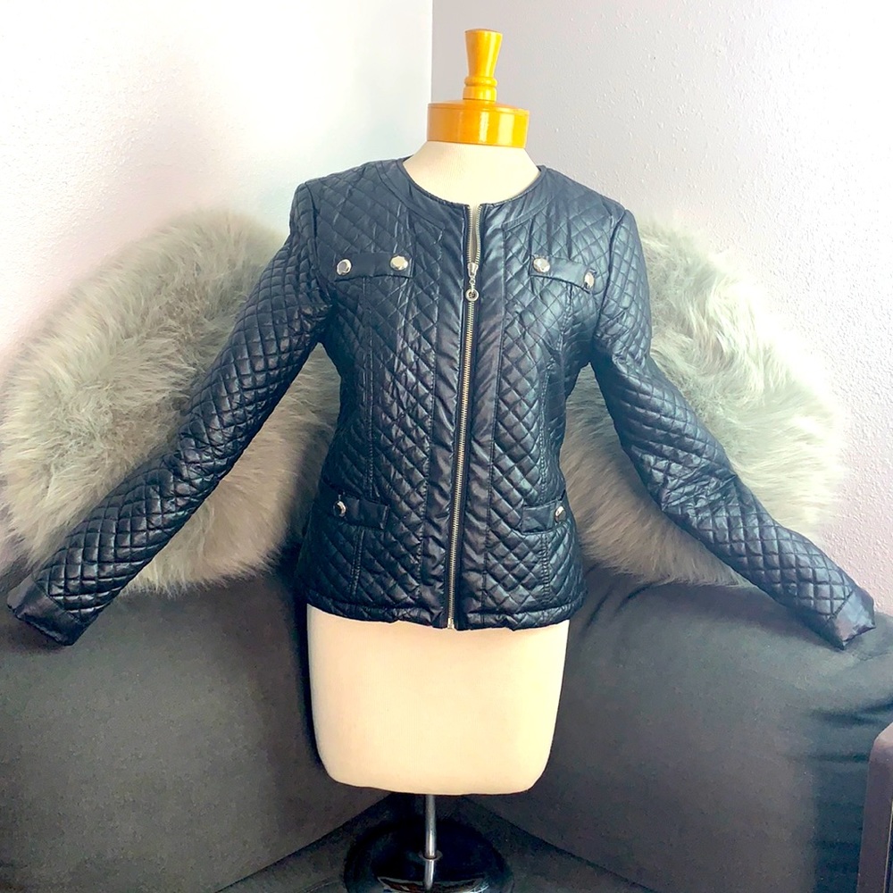 Black Lightweight Puffer Jacket